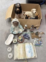 Box Misc. Home Decor. - Dog Statues *one