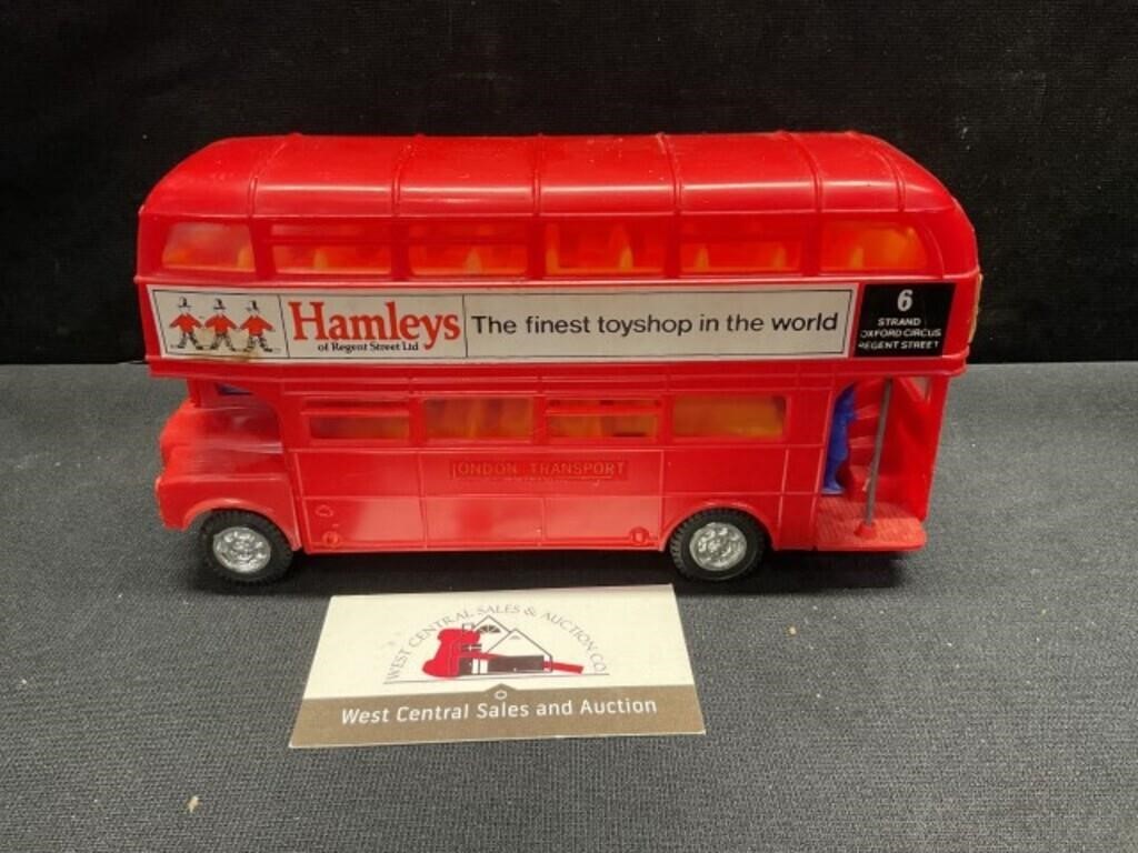 Plastic Hamleys Double Decker Bus