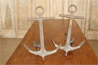 Pair Anchor Form Andirons