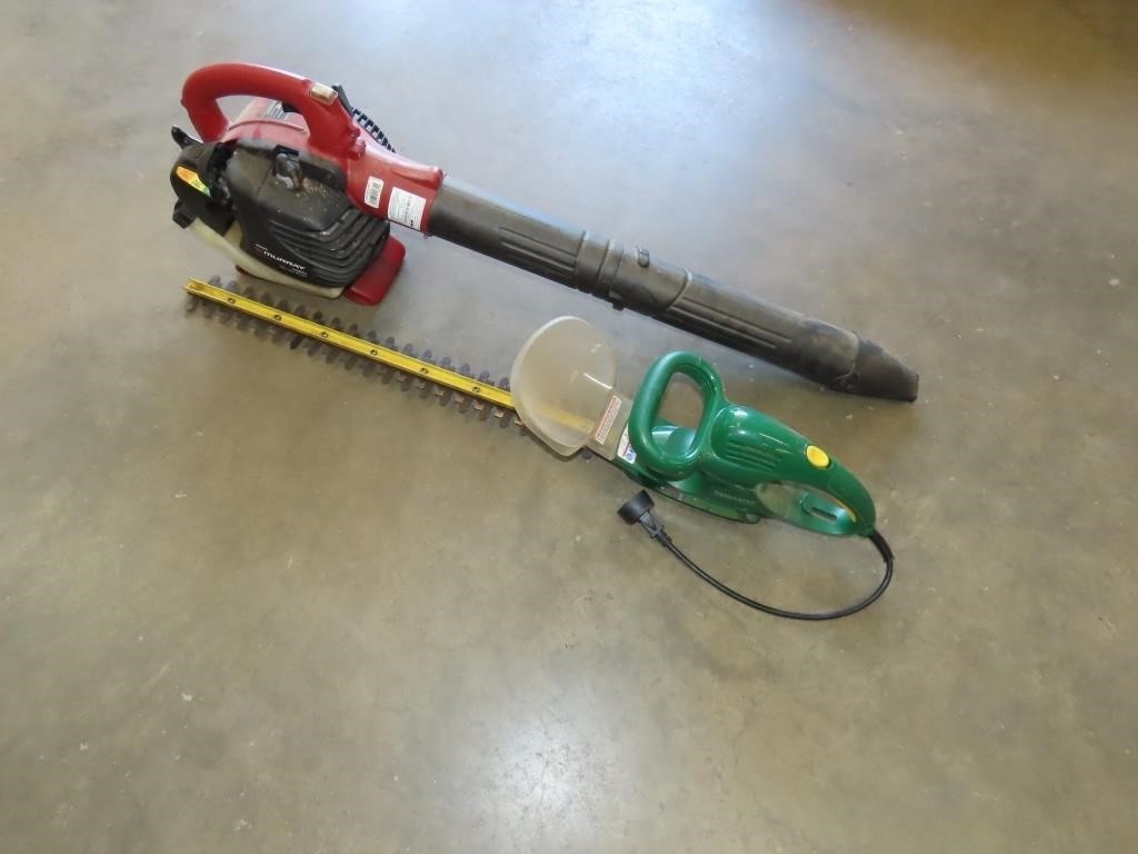 Electric Hedge Trimmer & Leaf Blower (Untested)