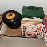 Vintage 45 Records, Empty Record Covers & Reocrd