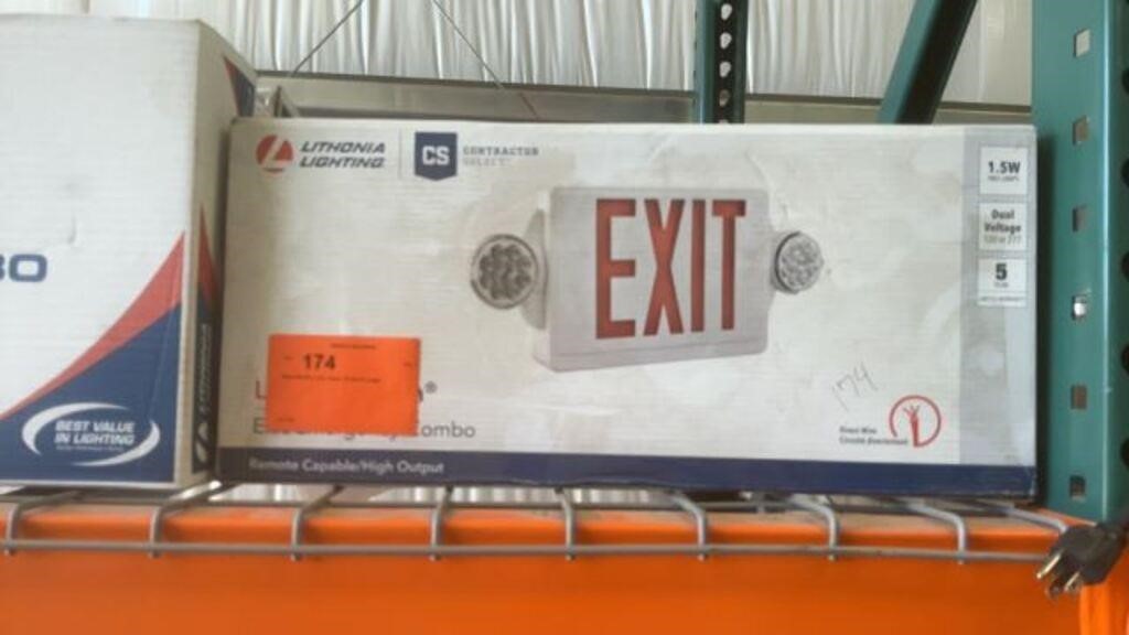 New Electric Exit Signs Small & Large