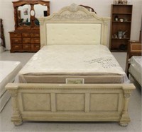 New Queen Mansion Bed with Leather Insert