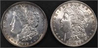 1879-S & 1896 MORGAN DOLLARS BU