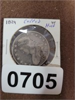 1824 CAPPED BUST HALF DOLLAR