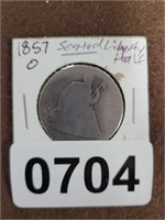 1857-O SEATED LIBERTY HALF DOLLAR