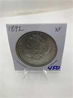 1892 Silver Dollar XF