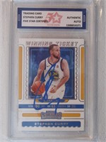 STEPHEN CURRY AUTHENTIC AUTO CARD FSG