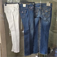 x3 Womens True Religion Jeans 27 & 28