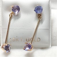 $500 10K Tanzanite(1ct) Earrings