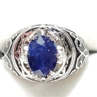 $430 Silver Saphhire (2.4ct) Ring