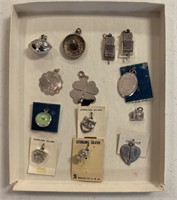 LOT OF 13 STERLING SILVER CHARMS