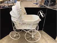 Antique baby doll carriage buggy