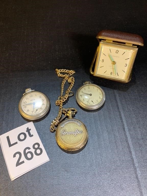 Pocket Watches and Travel Clock