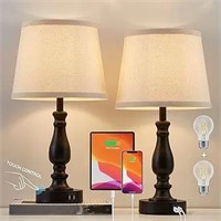 Lamps for Bedrooms Set of 2, Touch Bedside Table L