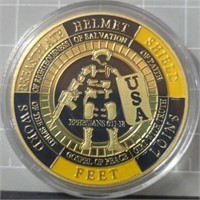 Put on the armor of God challenge coin