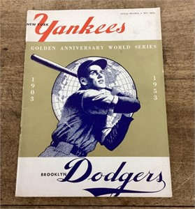 1953 World Series official program