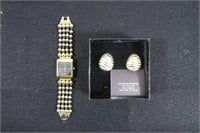 Joan Rivers Collection-Watch & Earrings