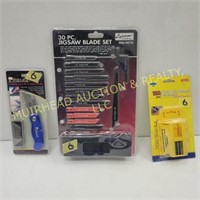 JIGSAW BLADE SET, UTILITY KNIFE & REPLACEMENT