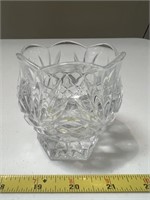 Small Cut Glass Scalloped Piece