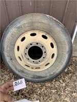 1 Tire and Wheel M726 11R24.5