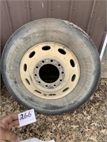 1 Tire and Wheel M726 11R24.5