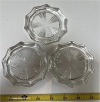 3 Glass Coasters