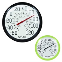 Taylor Indoor/Outdoor Big & Bold Dial Wall Thermom