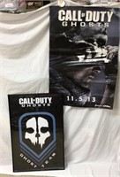 D4) POSTERS, 2 CALL OF DUTY GHOSTS POSTERS, ONE