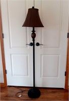 Brown Metal Floor Lamp