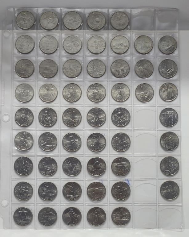 1999 to 2009 US State Quarters Collection