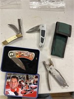 4- Assorted Knives and Multitool