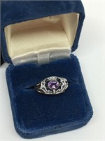 Child's Sterling and Amethyst Ring