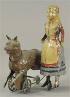 GERMAN TIN RED RIDING HOOD AND WOLF