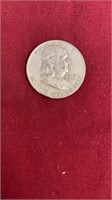 1957 FRANKLIN SILVER HALF DOLLAR