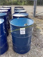 E. (5) 55 gallon food grade steel barrels
