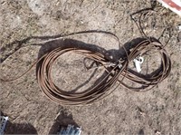 Several Feet Of Steel Cable w/ Hook