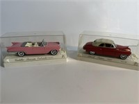 2 vintage Diecast Cadillac Buick Super mint in box