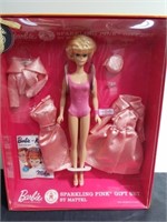 50th Anniversary sparkling pink Barbie gift set
