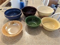 Collection of bowls for planters