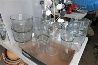 Large Lot of Large Glass Vases