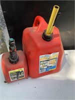 5 gal, & 1 gal gasoline containers