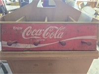 Vintage wood Coca-Cola coat hanger