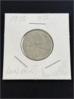 1978 SB Canadian 25C Coin