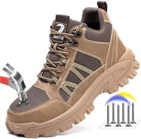 FUDYNMALC Steel Toe Work Boots for Men: Slip...