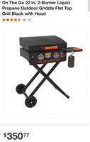 PORTABLE FLAT TOP GRILL (OPEN BOX)