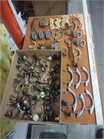 Large lot of miscellaneous drawer handles and