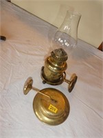 Vintage Small Brass Boat Lamp