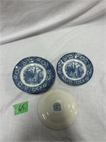 (10) Liberty Blue 5 3/4" Saucers Old North Church
