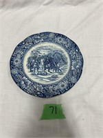 Liberty Blue Washington Valley Forge Plate